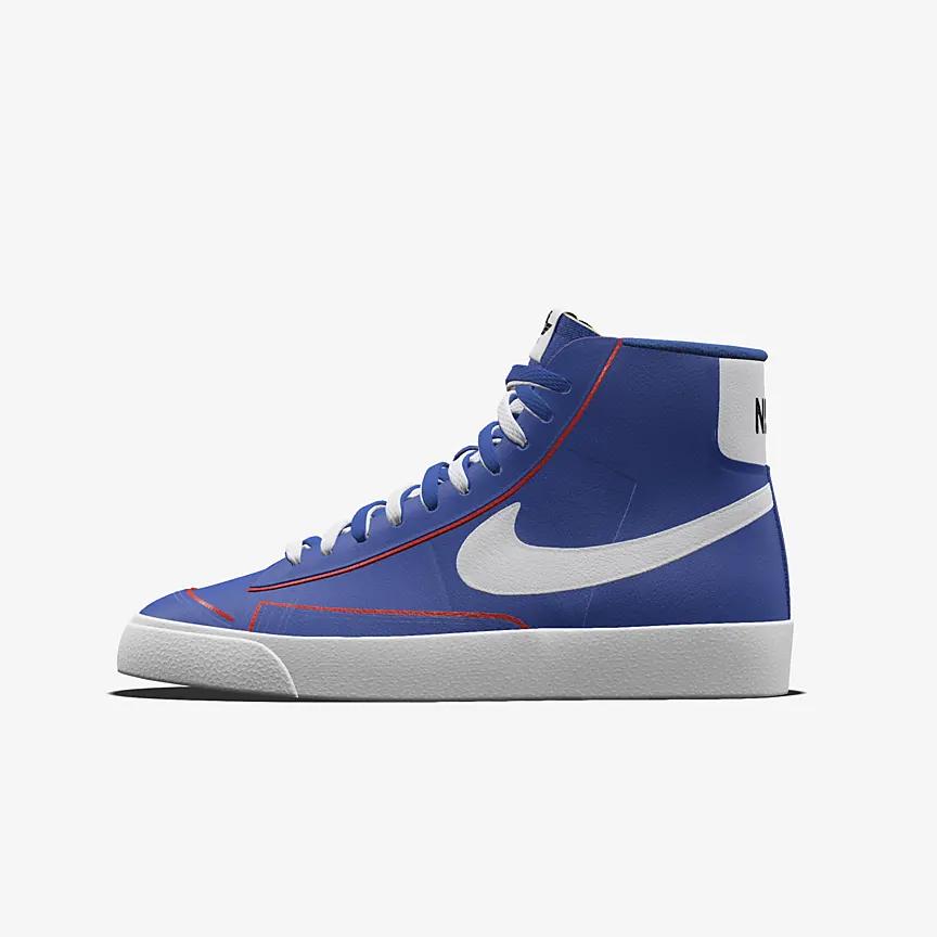 Giày Nike Blazer Mid '77 Unlocked By You Nam Xanh Dương